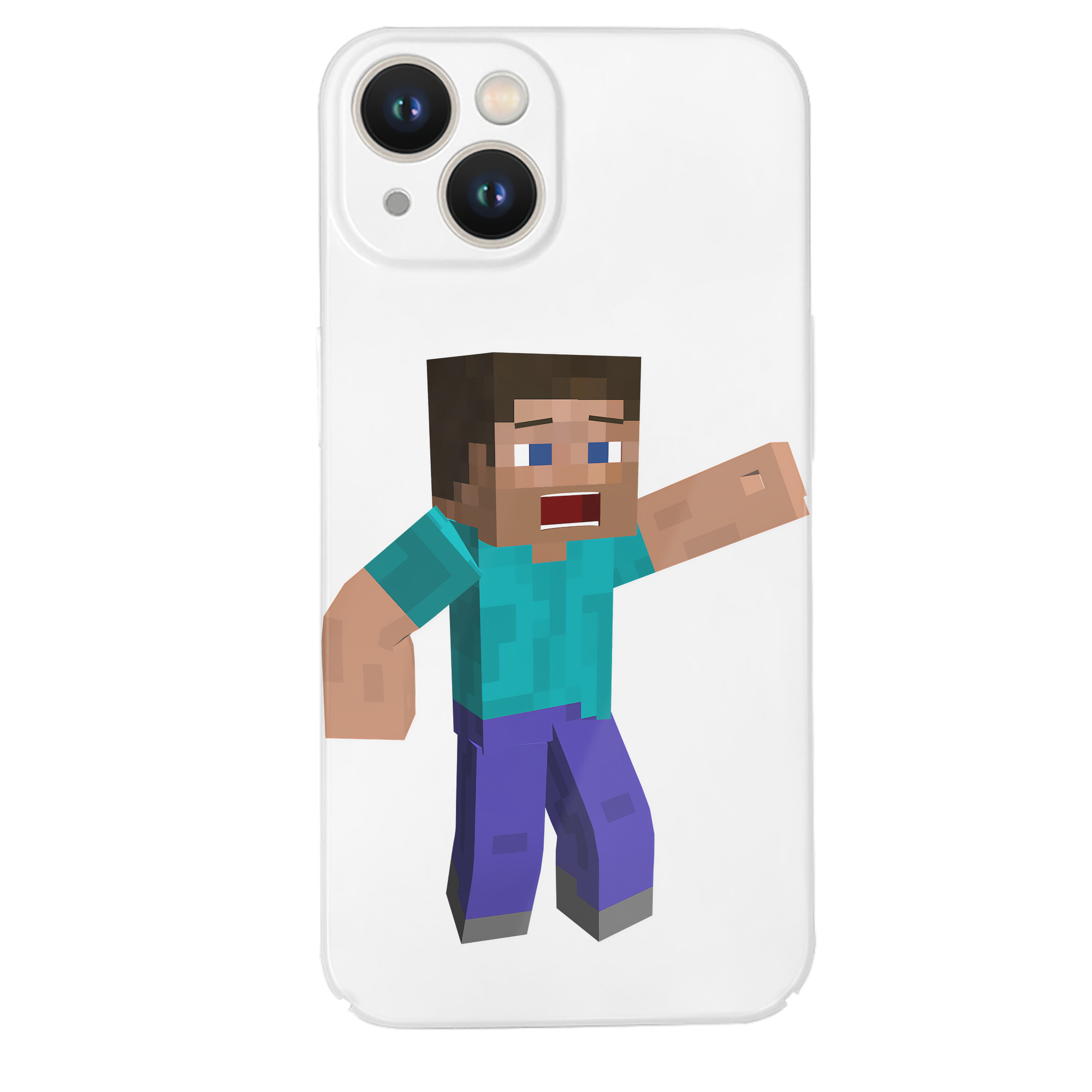 （画像用） マインクラフト ブロックの世界 Minecraft MC Block world 【iPhone 14シリーズ対応】ハードケース